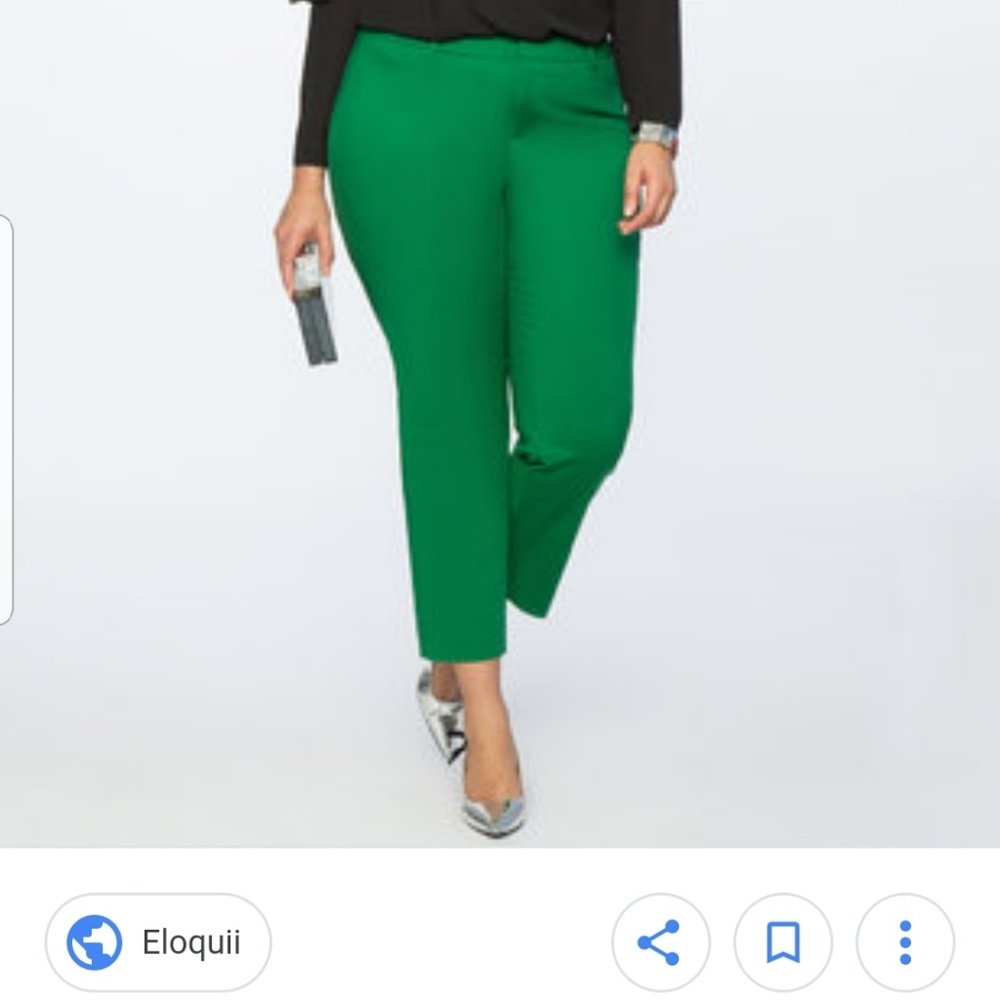 Eloquii Kady pants 24L EUC in green